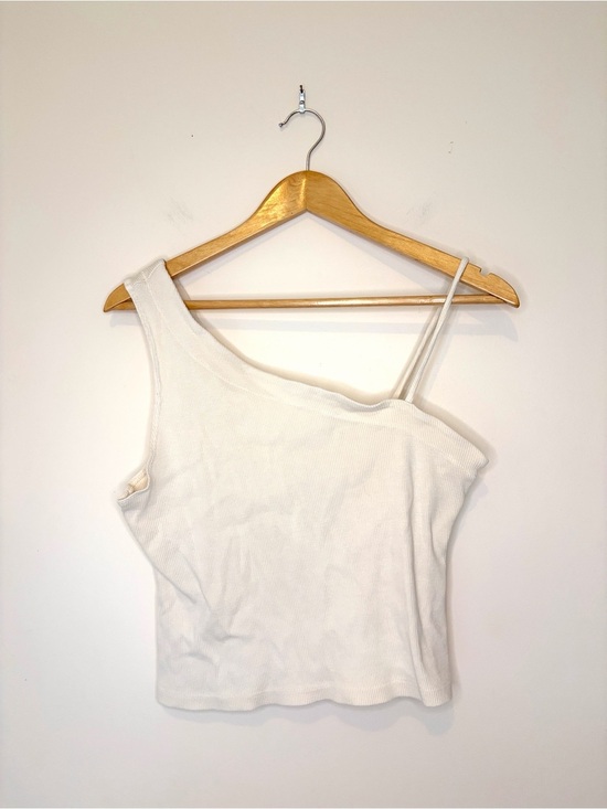 We The Free Tops - We The Free Ribbed Crop Asymmetrical Tank Top Size Large